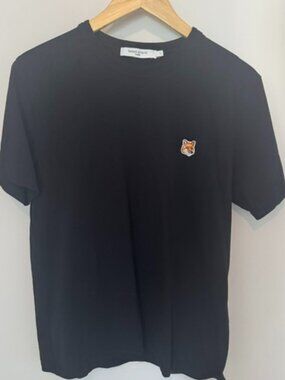 Maison Kitsuné Fox Head Patch Tee Black S